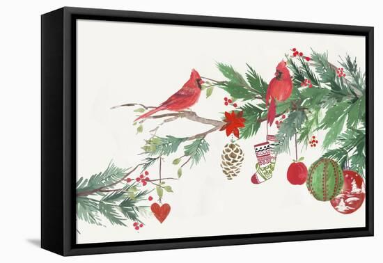 Christmas Birds I-PI Studio-Framed Stretched Canvas