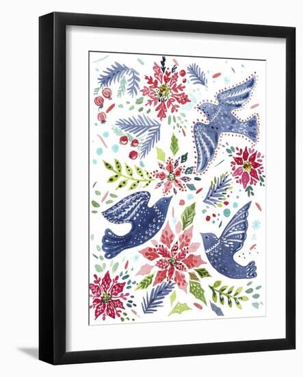 Christmas Birds-Irina Trzaskos Studio-Framed Giclee Print