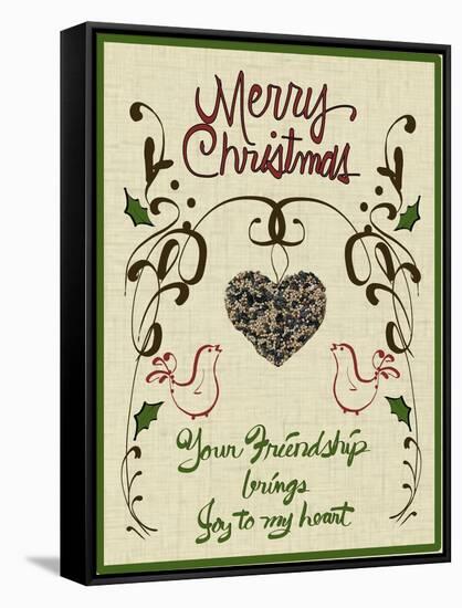 Christmas Birdseed-Cyndi Lou-Framed Stretched Canvas