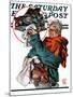 "Christmas Boar," Saturday Evening Post Cover, December 20, 1924-Joseph Christian Leyendecker-Mounted Giclee Print