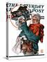 "Christmas Boar," Saturday Evening Post Cover, December 20, 1924-Joseph Christian Leyendecker-Stretched Canvas