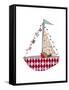 Christmas Boat-Effie Zafiropoulou-Framed Stretched Canvas