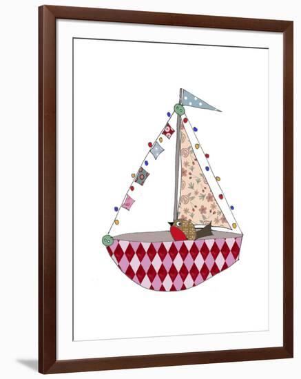 Christmas Boat-Effie Zafiropoulou-Framed Giclee Print