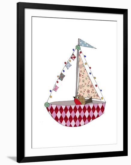 Christmas Boat-Effie Zafiropoulou-Framed Giclee Print