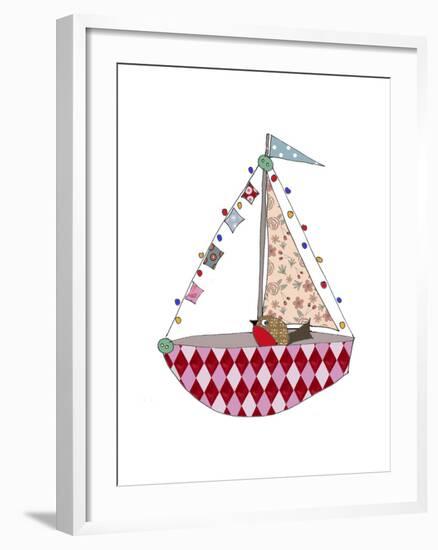 Christmas Boat-Effie Zafiropoulou-Framed Giclee Print
