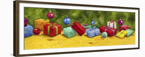 Christmas Border 1-Janet Pidoux-Framed Premium Giclee Print