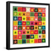 Christmas Boxed Stars-Sharon Turner-Framed Art Print