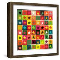 Christmas Boxed Stars-Sharon Turner-Framed Art Print