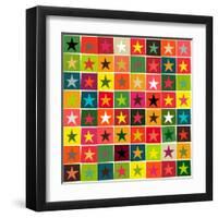 Christmas Boxed Stars-Sharon Turner-Framed Art Print