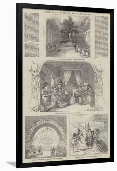 Christmas Burlesques and Pantomimes-Alfred Crowquill-Framed Giclee Print