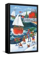 Christmas by the Sea-Peter Adderley-Framed Stretched Canvas