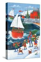 Christmas by the Sea-Peter Adderley-Stretched Canvas