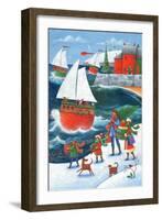 Christmas by the Sea-Peter Adderley-Framed Art Print