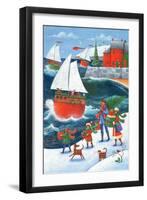 Christmas by the Sea-Peter Adderley-Framed Art Print