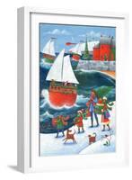 Christmas by the Sea-Peter Adderley-Framed Art Print