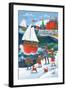 Christmas by the Sea-Peter Adderley-Framed Art Print