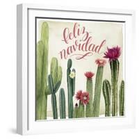 Christmas Cactus I-null-Framed Art Print