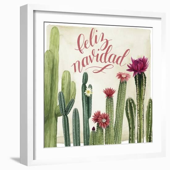 Christmas Cactus I-null-Framed Art Print