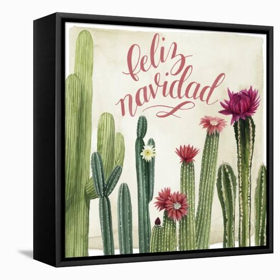 Christmas Cactus I-null-Framed Stretched Canvas