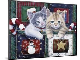Christmas Calendar Kittens-Jenny Newland-Mounted Giclee Print