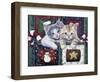 Christmas Calendar Kittens-Jenny Newland-Framed Giclee Print