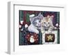 Christmas Calendar Kittens-Jenny Newland-Framed Giclee Print