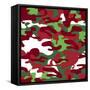 Christmas Camo-Joanne Paynter Design-Framed Stretched Canvas