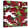 Christmas Camo-Joanne Paynter Design-Stretched Canvas