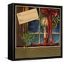 Christmas Candle - Citrus Crate Label-Lantern Press-Framed Stretched Canvas