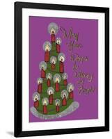 Christmas Candle Tree-Cyndi Lou-Framed Giclee Print