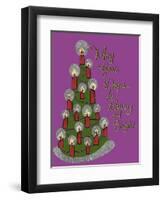 Christmas Candle Tree-Cyndi Lou-Framed Giclee Print