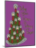 Christmas Candle Tree-Cyndi Lou-Mounted Giclee Print