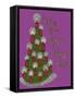 Christmas Candle Tree-Cyndi Lou-Framed Stretched Canvas