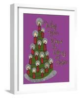 Christmas Candle Tree-Cyndi Lou-Framed Giclee Print