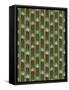 Christmas Candles Repeat Green-Cyndi Lou-Framed Stretched Canvas