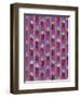 Christmas Candles Repeat Magenta-Cyndi Lou-Framed Premium Giclee Print