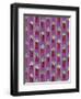 Christmas Candles Repeat Magenta-Cyndi Lou-Framed Premium Giclee Print