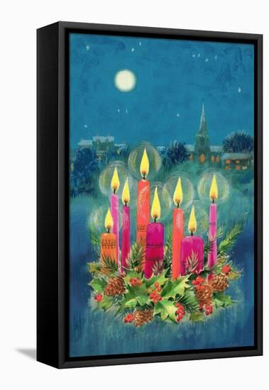 Christmas Candles-Stanley Cooke-Framed Stretched Canvas