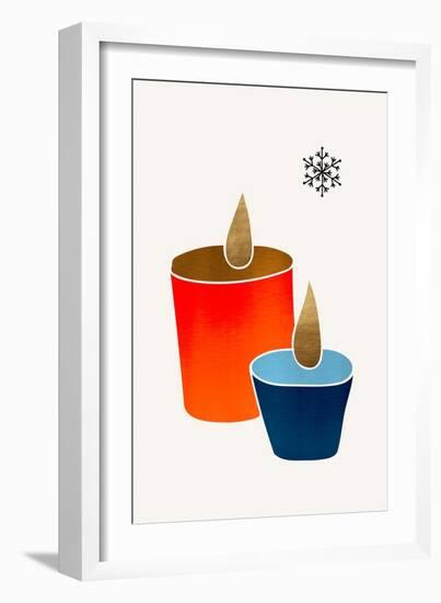 Christmas Candles-Kubistika-Framed Giclee Print