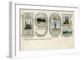 Christmas Card, 1904-null-Framed Giclee Print