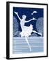 Christmas Card with Skater-Milovelen-Framed Art Print