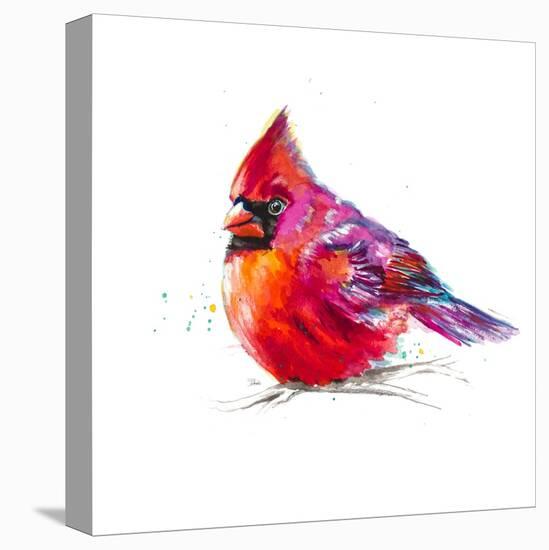 Christmas Cardinal I-Patricia Pinto-Stretched Canvas