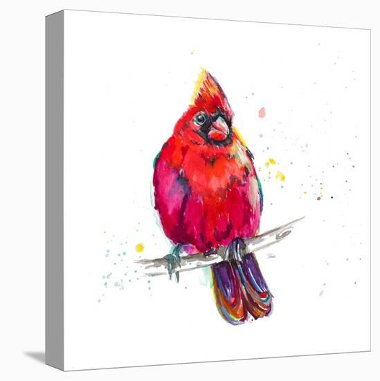 Christmas Cardinal III-Patricia Pinto-Stretched Canvas