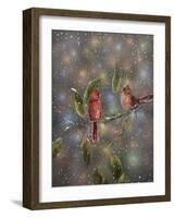 Christmas Cardinal-Sarah Davis-Framed Giclee Print