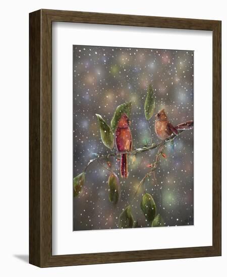 Christmas Cardinal-Sarah Davis-Framed Giclee Print