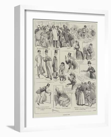 Christmas Cards-Alfred Courbould-Framed Giclee Print