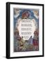 Christmas Carol, 'In Excelsis Gloria!' Illustrated with a Nativity Scene-null-Framed Art Print