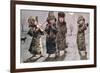 Christmas Caroling-Kate Greenaway-Framed Giclee Print