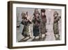 Christmas Caroling-Kate Greenaway-Framed Giclee Print