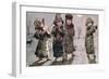 Christmas Caroling-Kate Greenaway-Framed Giclee Print